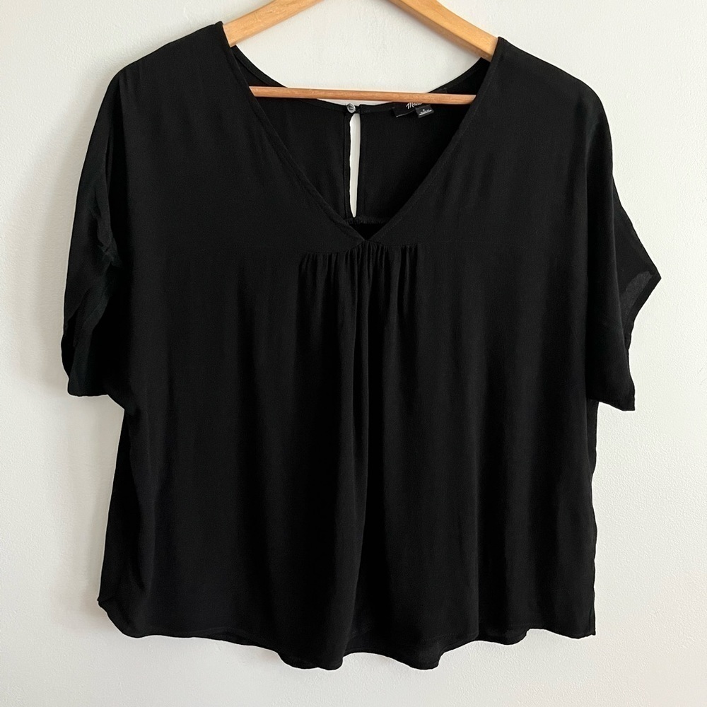 Madewell Rhyme Top Relaxed Fit Boho Black